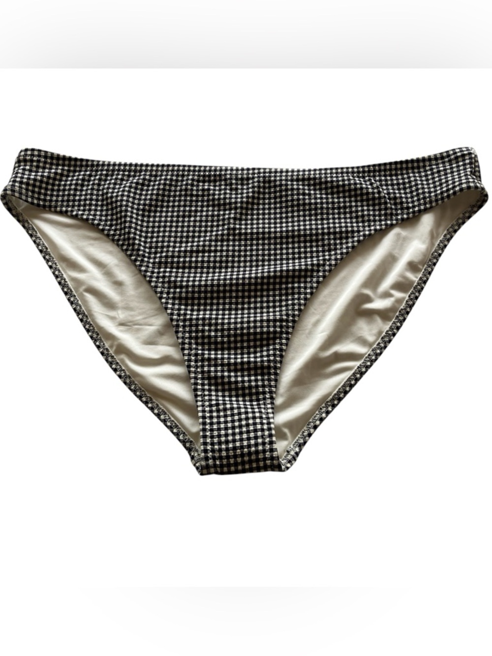 Old Navy 3X Gingham Check Bikini Bottoms Black White NWT Plus Size